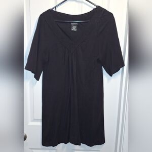George Women's Black Short Sleeve Top XL